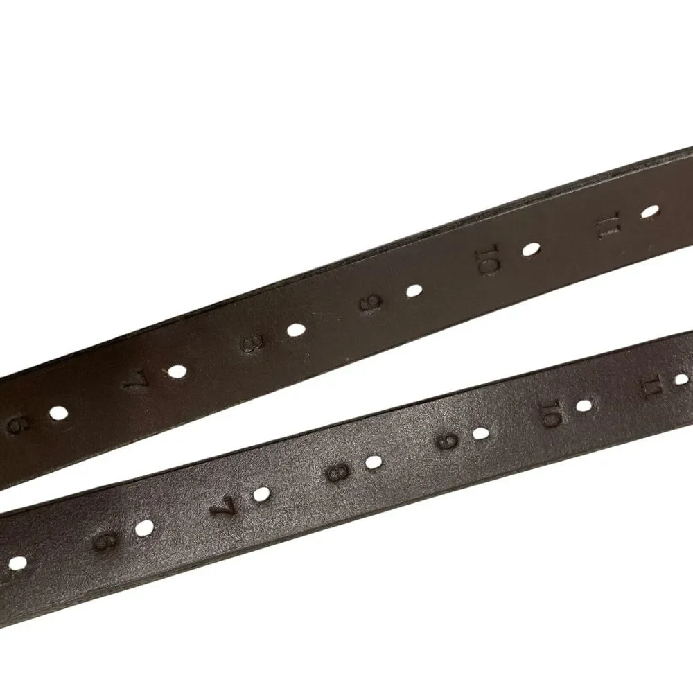 NWT 2 Crosby England Saddlery Brown Leather Belts 54‎ 3/4 x 1 inch Miller's VTG